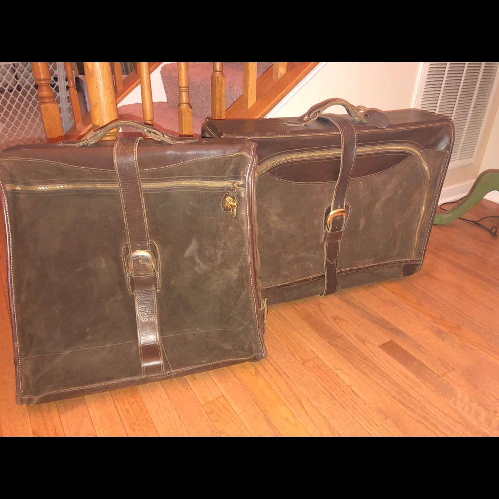 vintage, Bench Made French California luggage set